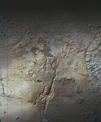 Mars surface photo from an orbit
